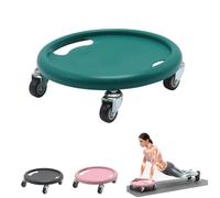 360° Rotating Ab Roller Wheel, Core Sliders, 4-Wheeled Abdominal Exerciser Machine for Waist & Core Strength Training, Home Gym Fitness Equipment with Knee Mat