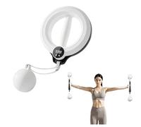 360° Rotating Arm Strength Trainer Unisex Forearm and Wrist Exerciser Grip Strengthener Bicep and Shoulder Muscle Fitness Tool(White)