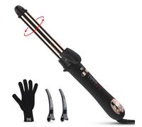 360° Rotating Automatic Hair Curler, 25MM Hair Curling Wand, Nano Titanium Coating Curling Tongs, Rotating Curling Iron with LCD Display, Dual Voltag, 120-210℃