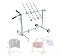 360° Rotating Automotive Paint Stand with Spray Gun Holder, Adjustable Auto Body Panel Rack for Holding Car Bumpers, Doors, Hoods, Fenders During Prep