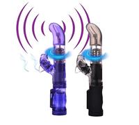 360° Rotating Beads Multi Speed Passion Wave Dolphin Vibrator - Sex Toys, Waterproof Vibrator Dildos Sex Toys for Adults Vibrator Woman Magicnitz (Black)