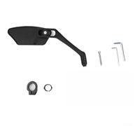 360° Rotating Bike Mirror for Safe Rear Visibility | High-grade stainless steel, anti-glare coating, distortion-free reflection, enhanced safety, clear view(Right plastic)