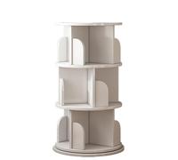 360° Rotating Bookshelf3/4/5/6 Tier Stackable Floor Display Rack for Bedroom & Living Room SpaceSaving Modern MultiPurpose Storage Shelf Organizer