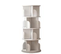 360° Rotating Bookshelf3/4/5/6 Tier Stackable Storage OrganizerVersatile Display Rack for Bedroom & Living RoomSpaceSaving Bookcase Solution