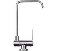 360° Rotating Brushed Nickel Water Filter Faucet & Easy Install Reverse Osmosis Compatible Purifier for Clean Drinking Water