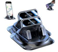 360° Rotating Car Phone Mount for Dashboard,Automatic Locking Anti-Slip Base,One-Hand Operation Car Automotive Phone Holder,Universal Self-Adhesive Non-Slip CarPhone Holder for Hands-Free Navigation