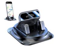 360° Rotating Car Phone Mount For Dashboard, Automatic Locking Anti-Slip Base, Single-Hand Operation Holder For H Smartphone
