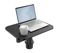 360° Rotating Car Tray Table, Easy To Install, Square Shape, With A Pu Tabletop, Ideal For Working Or Resting In The Car. Suitable For The Tesla Model Y/3 And Most Other Vehicles.