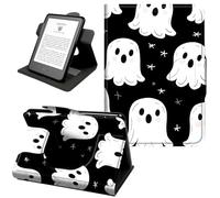 360° Rotating Case for Fire HD 10 Tablet (9th/7th/5th Gen, 2019/2017/2015 Release), Shockproof Stand Cover with Hand Strap, Magnetic Closure & Auto Wake/Sleep,Cute Witches