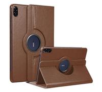 360° Rotating Case for Honor Pad X8a 11" (2023) - Premium Leather Cover with Auto Sleep/Wake and Stand Function(Brown)