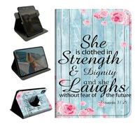 360 Rotating Case for iPad 10th Gen 10.9" (2022) & for iPad 11th Gen 11 Inch (2025 Release),Slim Protective Cover with Multi-Angle Stand, Smart Auto Sleep/Wake Shell,Bible Quote Proverbs 31-25