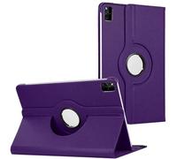 360° Rotating Case for Lenovo Tab M11 (2024) 11 inch - Premium Leather Cover with Auto Sleep/Wake and Stand Function(Purple)
