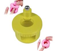 360° Rotating Cat Eye Magnet For Nails, Strong Magnetic Nail Art Tool With Uniform Force For Automatic Glass Bead Effect, Beginner-Friendly DIY Cat Eye Magnet (yellow)