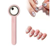 360° Rotating Cat Eye Nail Magnet Tool for Magnetic Gel Polish, Strong Magnet for 5D Aura & French Tip Nail Art, Professional Non-slip Base for DIY Beginners, Shimmer Velvet Effect Supplies (pink)