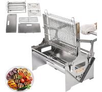 360° Rotating Charcoal Grills, Portable BBQ Grill with Removable Tray & Adjustable Steel Frame,3-position Adjustable Grill, Etachable Portable Charcoal Barbecue Grill(Standard model)