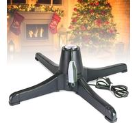 360° Rotating Christmas Tree Stand, Adjustable Electric Artificial Holiday Tree Holder for Up to 7.5ft and 80 pounds Trees, 360 Revolving Christmas Tree Base Stand, Run uietly, 80 Pounds in Maximum