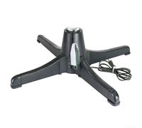 360° Rotating Christmas Tree Stand, Adjustable Rotatable Artificial Christmas Tree Holder with Electric Control for Home Xmas Party (EU)