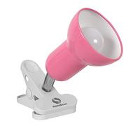 360° Rotating Clip Book Light - Portable Reading Lamp, Seven Colors, Clip for Desk/Table/Double Bed/Cabinet (Pink)