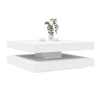vidaXL Coffee Table 360-Degree Rotatable Black Oak 90x90x34.5 cm, Black