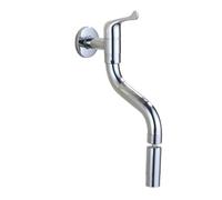 360° Rotating Cold Water Kitchen Faucet Single Handle G1/2 WallMounted Laundry Sink Tap with Extension Hose Chrome Finish 20CM