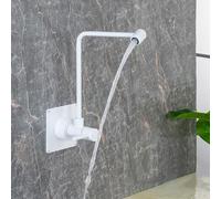 360° Rotating Cold Water Kitchen Faucet Stainless Steel White Wall Mounted Sink Tap Grifo de Ósmosis para Cocina Modern Design for Home & Commercial Use
