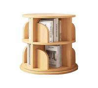 360° Rotating Corner Bookshelf Tower - Solid Wood Free Standing Bookcase, 2/3/4/5/6 Tier Design for Maximum Stability, Stylish Storage Solution for Books and Décor