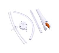 360 Rotating Crib Mobile Mount Secure Clamping 5KG Load Capacity Easy Assembly Bracket for Various Crib Railings Adjustable Rotation Nursery Hanger