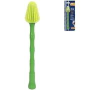 360° Rotating Dog Toothbrush, Bamboo Plastic Handle with Brush Head, Dog Oral Cleaning Set Removes Plaque and Reduces Tartar