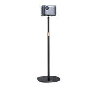 360° Rotating Floor Projector Stand with Adjustable Height & Multi-Angle Metal Bracket for Projectors - Sturdy Black Design for Home & Office Use