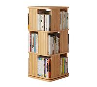 360° Rotating Floor Standing Display Shelf - 3/4/5 Tier Corner Bookcase Sto Rack Space-Saving Swivel Boohelf Tower for Home & Office nizat