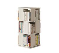 360° Rotating Floor Standing Display Shelf - 3/4/5 Tier Corner Bookcase Sto Rack Swivel Boohelf Tower for Home & Office nizat Modern Design