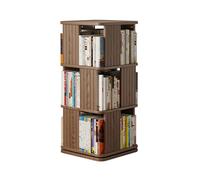 360° Rotating Floor Standing Display Shelf 3/4/5 Tier Corner Bookcase Sto Rack Swivel Boohelf Tower for Home & Office nizat Modern Fur Solut