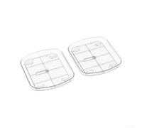 360 Rotating Fridge Organizer for Lazy for susan Turntable for Kitchen Storage Clear Plastic Bin S 11.9x10.2cm(S)