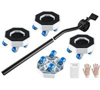 360° Rotating Furniture Sliders with Wheels, Heavy Duty Furniture Lifter Mover for Sofa, Bed, Cabinet, Washing Machine - 350kg/770lbs Max Load Capacity, Transport Roller Dolly Tool Set