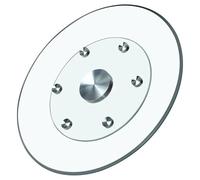 360° Rotating Glass Turntable - Heavy-Duty Lazy Susan for Dining Table & Kitchen - 6 Bearing Smooth-Spin Design, Tempered Glass with Non-Slip Base - Fits Living Room & Restaurants(75cm/29in)