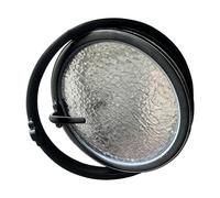 360° Rotating Glass Window, Rotating Casement Round Window, Flush Mount,Tempered Glass Porthole Window with Handle,for Indoor, Bathroom, Basement(100cm/39.37in)