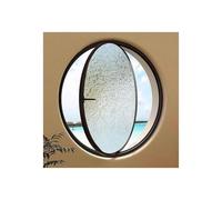 360° Rotating Glass Window with Handle Embedded Tempered Glass Window Aluminum Alloy Porthole Window with Reeded Tempered Glass Home Decor Porthole Bathroom Windows(Clear,70cm)