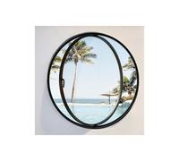 360° Rotating Glass Window with Handle Embedded Tempered Glass Window Aluminum Alloy Porthole Window with Reeded Tempered Glass Home Decor Porthole Bathroom Windows(Burst,100cm)