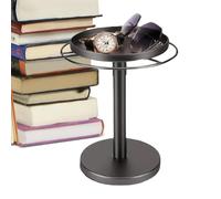 360° Rotating Glasses Holder Stand | Stainless Steel Sunglasses Organizer With Tray - Detachable Jewelry Storage Display Rack For Table Dresser Nightstand Desk Home Decor