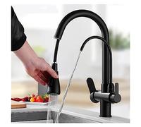 360° Rotating Gold Kitchen Faucet Pull-Out Mixer Tap with Water Filter Pure Sink for Easy Use & Maximum Flow Modern Taps
