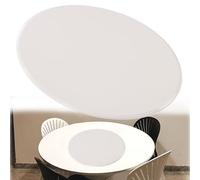 360° Rotating Heavy Duty Serving TrayRound Swivel Plate for Kitchen 60cm to 100cm Sizes (24in to 40in) Ideal for Parties Dining and Entertaining (White)