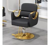 360° Rotating Hydraulic Barber Chair Adjustable Beauty Seat with Footrest for Spa Tattoo Shampoo - Max Weight 400lbs (20"x32"-36") - Elegant Black Design