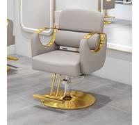 360° Rotating Hydraulic Barber Chair for Hairdressers Height Adjustable Beauty Seat with Footrest for Spa Tattoo Shampoo Use Max Weight 400lbs Beige (52x82-90cm)