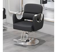360° Rotating Hydraulic Barber Chair for Salon Adjustable Beauty Stool with Footrest Max Weight 400lbs Spa & Tattoo Use Black (52x82-90cm / 20x32-36)