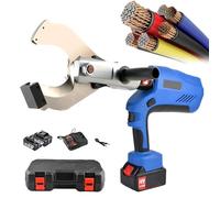 360° Rotating Hydraulic Cable Cutter 120mm Alloy Steel Electric Portable Kit with LED Display 18V Battery for Construction Energy Mining Efficient Burr-Free Cutting