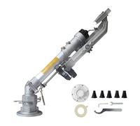360° Rotating Impact Sprinkler for Agriculture Irrigation, Nozzle Set, Extended Coverage for Farms, Orchards, Lawn, Seedlings, Wheat, Model 65 with Bracket