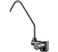 360° Rotating Kitchen Faucet Water Filter Compatible with Reverse Osmosis Systems Black & Gray Stylish Kitchen Sink Purifier for Clean Drinking Water