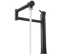 360° Rotating Kitchen Faucet with Dual-Mode Sprayer Single Handle Brass Mixer Tap for Hot & Cold Water Flexible Swivel Sink Tap Modern Kitchen Water Faucet