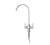 360° Rotating Kitchen Sink Faucet - Brushed Finish Drinking Water Filter Tap for RO Systems Easy Install 1/4" Connection Durable & Stylish Design Ideal for Home Use