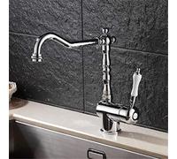 360° Rotating Kitchen Sink T Hot & Cold Mixer Faucet Single Lever Ch h Deck Mounted Modern Design for Home & Restaurant Use